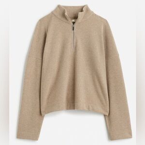 MADEWELL Knit Quarter-Zip Pullover Sweater, M